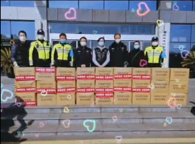 如意菜飯、如意餛飩南京分部，為南京交管局機動大隊送去了5000份如意食品